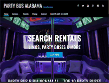 Tablet Screenshot of partybusbirmingham.net